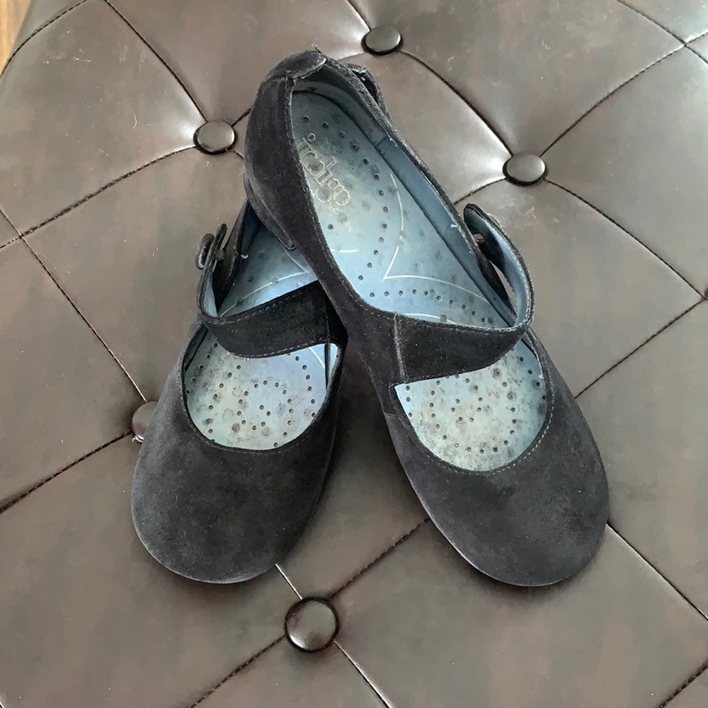 Indigo Black Suede Pumps